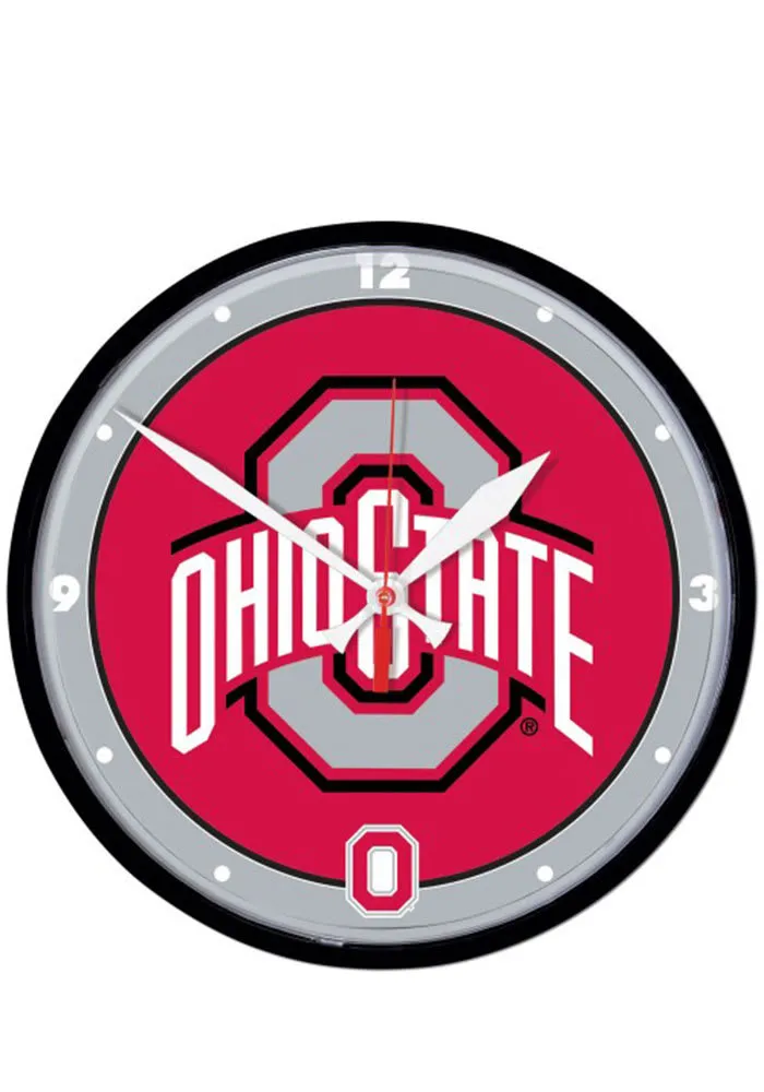 Ohio State Buckeyes 12.75in Round Wall Clock