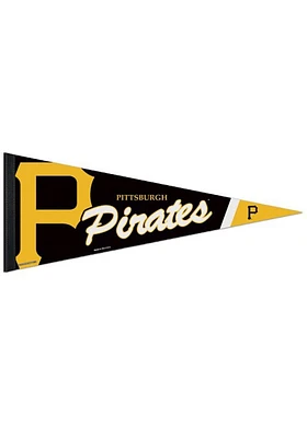 Pittsburgh Pirates 12x30 Premium Pennant - Black