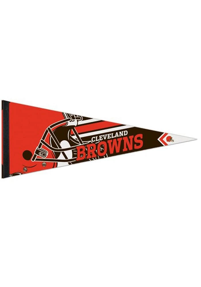 Cleveland Browns 12x30 Logo Premium Pennant - Orange