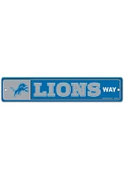 Detroit Lions Street Zone Sign - Blue