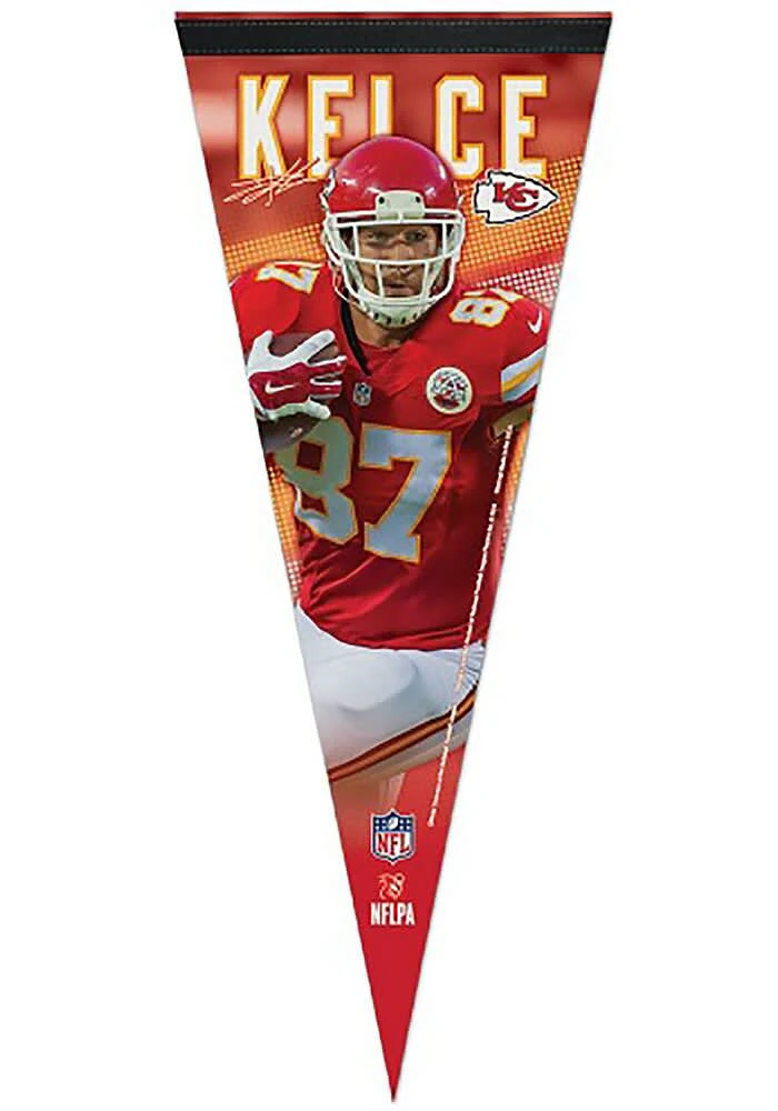 Kansas City Chiefs Travis Kelce Player Pennant - Red