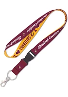 Cleveland Cavaliers 1 I Heart Detachable Buckle Lanyard - Red