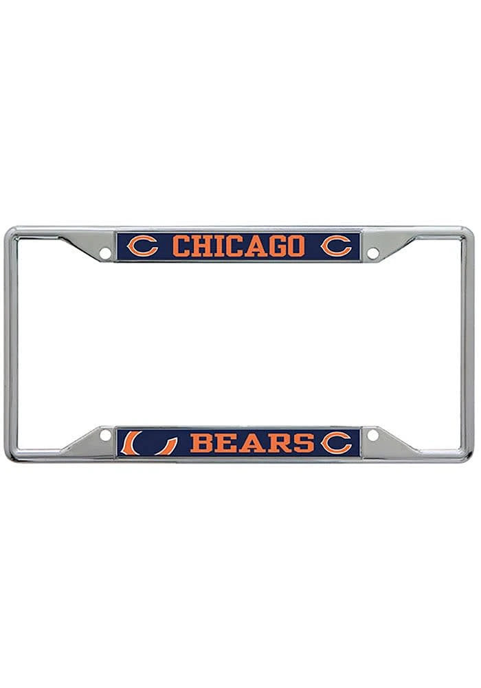 Chicago Bears Metallic Printed License Frame