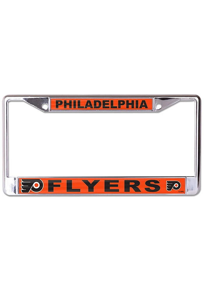 Philadelphia Flyers Metallic Printed License Plate Frame - Orange
