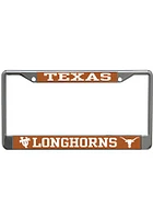 Texas Longhorns Metallic Printed License Plate Frame - Burnt Orange