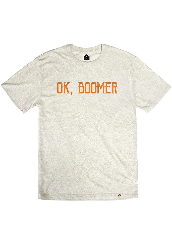 Rally Texas Oatmeal Ok, Boomer Short Sleeve Fashion T Shirt