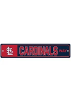 St Louis Cardinals Street Zone Sign - Red
