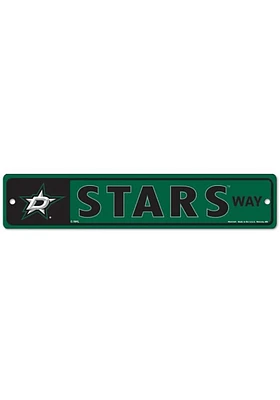 Dallas Stars Street Zone Sign - Green
