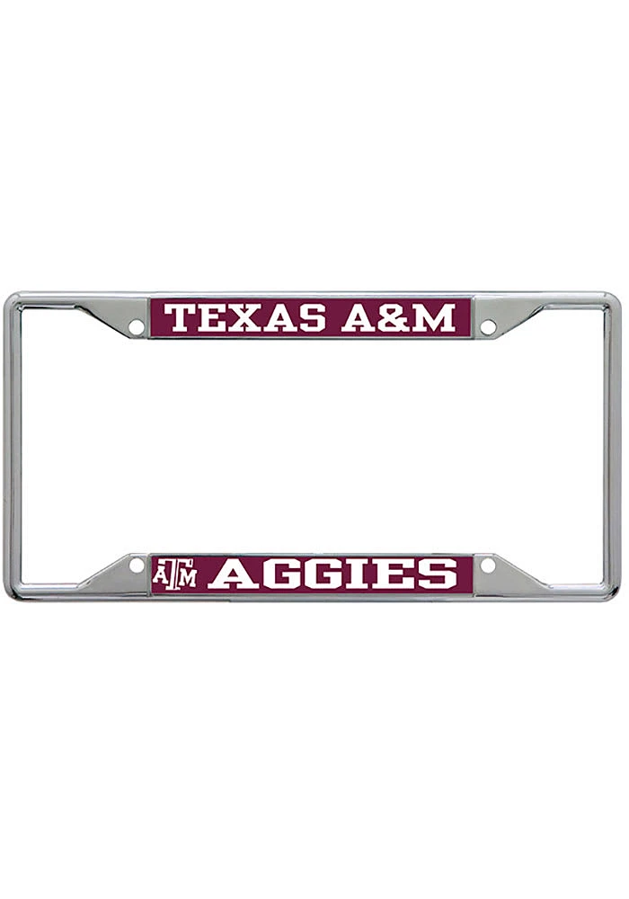 Texas A&M Aggies Metallic Printed License Plate Frame - Maroon