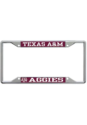 Texas A&M Aggies Metallic Printed License Plate Frame - Maroon