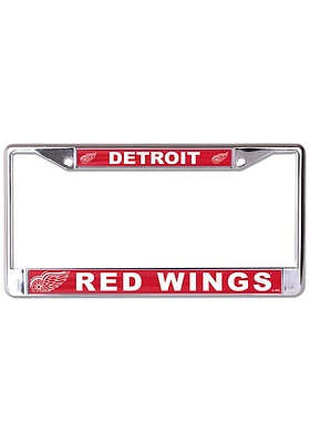 Detroit Red Wings Metallic Printed License Plate Frame - Red