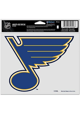 St Louis Blues 5x6 Multi Use Auto Decal - Blue