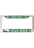 North Texas Mean Green Metallic Printed License Plate Frame - Green