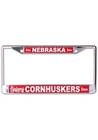 Nebraska Cornhuskers Metallic Printed License Plate Frame - Red
