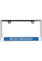 Dallas Mavericks Metallic Printed License Plate Frame - Blue