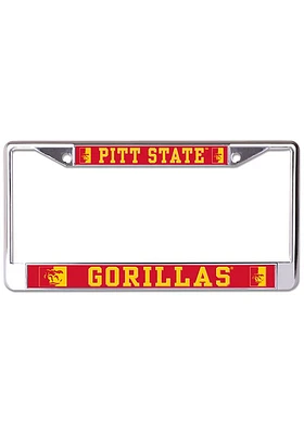 Pitt State Gorillas Metallic Printed License Plate Frame - Red