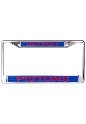Detroit Pistons Metallic Printed License Plate Frame - Red