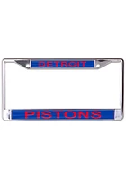 Detroit Pistons Metallic Printed License Plate Frame - Red
