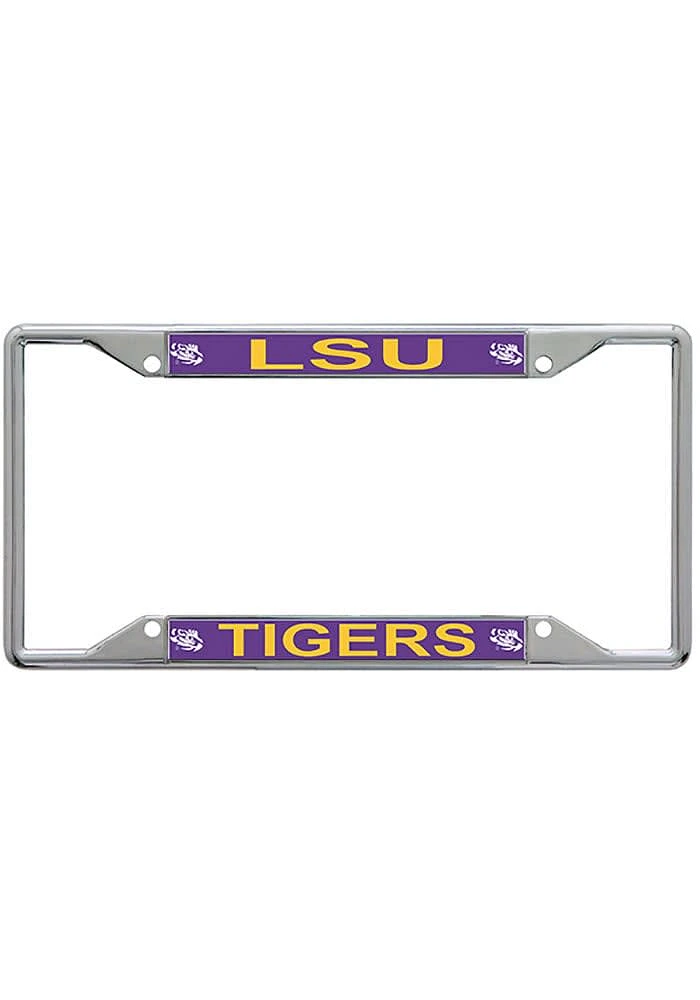 LSU Tigers Metallic Printed License Plate Frame - Purple