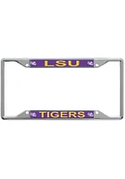LSU Tigers Metallic Printed License Plate Frame - Purple