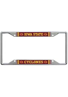 Iowa State Cyclones Metallic Printed License Plate Frame - Red