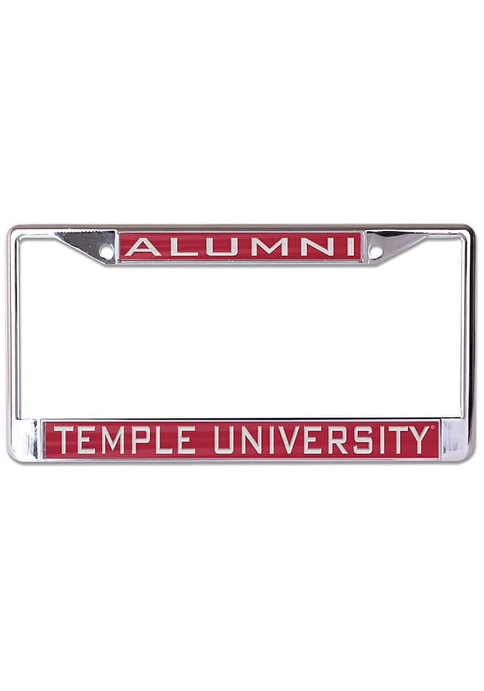Temple Owls Team Color Alumni License Plate Frame - Red