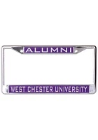 West Chester Golden Rams Team Color Alumni License Plate Frame - Purple