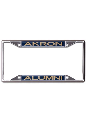 Akron Zips Team Color Alumni License Plate Frame - Blue