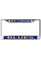 St Louis Blues Metallic Glitter License Plate Frame - Blue