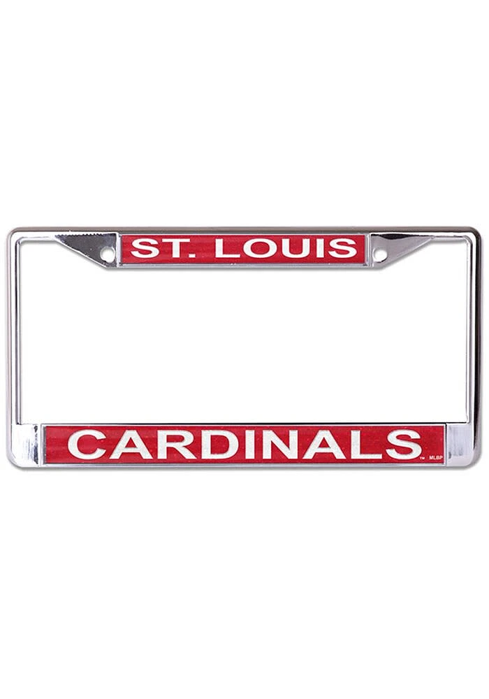 St Louis Cardinals Metallic Glitter License Plate Frame - Red