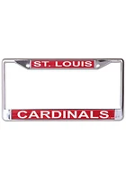 St Louis Cardinals Metallic Glitter License Plate Frame - Red