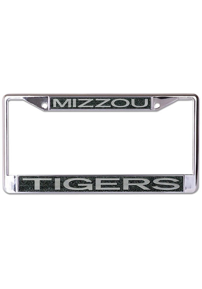 Missouri Tigers Metallic Glitter License Plate Frame - Black