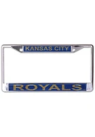 Kansas City Royals Metallic Glitter License Plate Frame - Blue