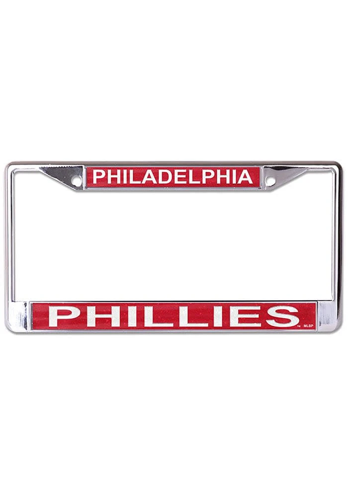 Philadelphia Phillies Metallic Glitter License Plate Frame - Red