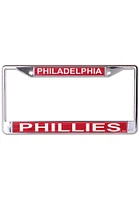 Philadelphia Phillies Metallic Glitter License Plate Frame - Red