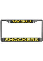 Wichita State Shockers Metallic Glitter License Plate Frame - Yellow