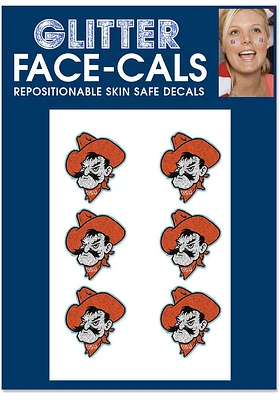 Oklahoma State Cowboys 6pk Glitter Tattoo
