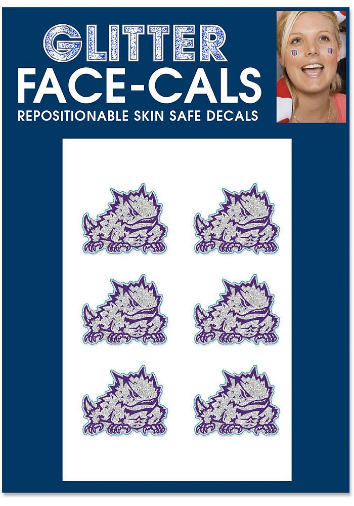 TCU Horned Frogs 6pk Glitter Tattoo
