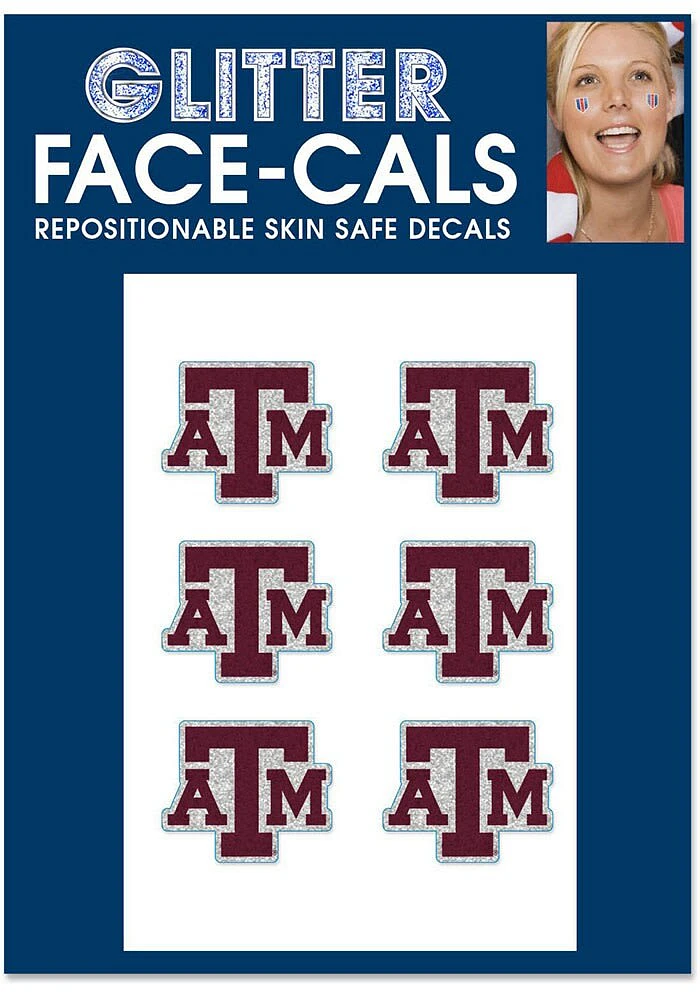Texas A&M Aggies 6pk Glitter Tattoo