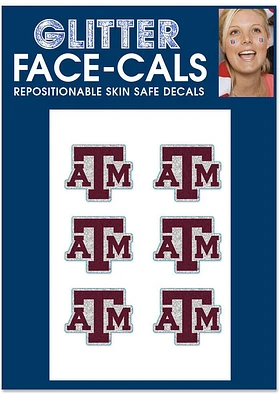 Texas A&M Aggies 6pk Glitter Tattoo