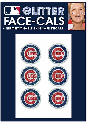 Chicago Cubs 6pk Glitter Tattoo