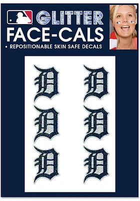 Detroit Tigers 6pk Glitter Tattoo