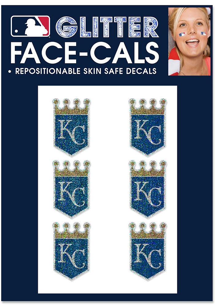 Kansas City Royals 6pk Glitter Tattoo