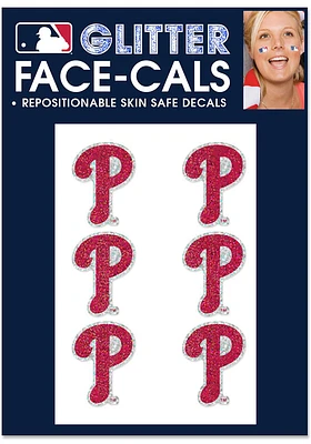 Philadelphia Phillies 6pk Glitter Tattoo