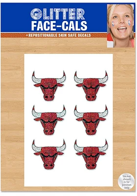 Chicago Bulls 6pk Glitter Tattoo