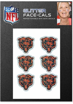 Chicago Bears 6pk Glitter Tattoo