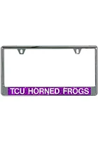 TCU Horned Frogs Metallic Glitter License Plate Frame - Purple