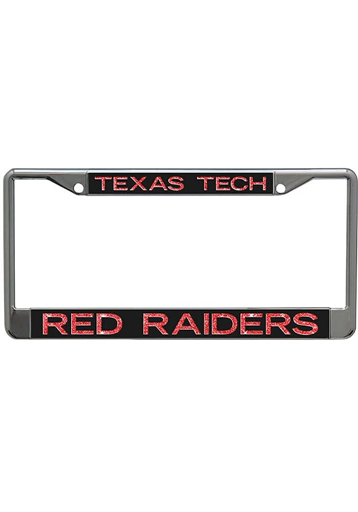 Texas Tech Red Raiders Metallic Glitter License Plate Frame - Red