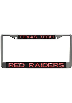 Texas Tech Red Raiders Metallic Glitter License Plate Frame - Red