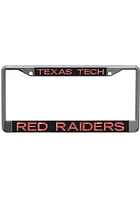 Texas Tech Red Raiders Metallic Glitter License Plate Frame - Red